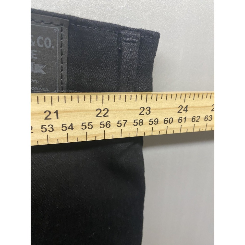 Levi Strauss Signature Jeans Womens 26L 38x34 Black Denim High Rise Straight Leg - Picture 13 of 15